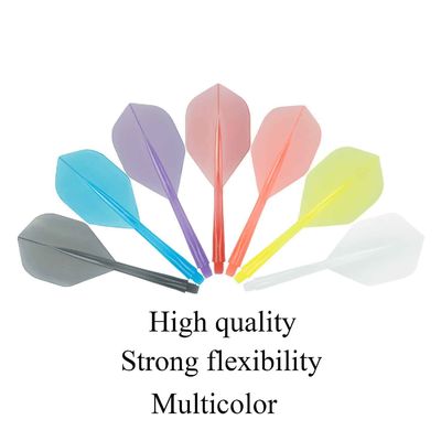 Buen precio Vuelos Integrados de Nailon Material Amigable para Principiantes Suaves e Irrompibles Plumas de Dardos 2BA Estándar Transparentes en línea