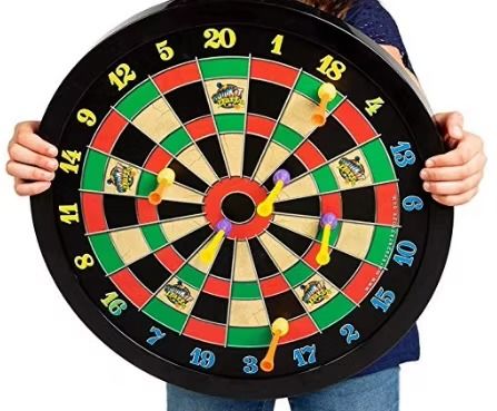 Bon prix Jeu de fléchettes magnétique personnalisé complet avec 3 fléchettes vertes et 3 rouges dans une boîte en carton en ligne