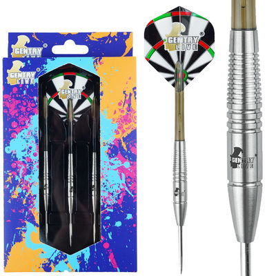 Harga yang bagus Gentry Live NO.5 Steel Tip 80% Tungsten Disesuaikan Darts Set on line