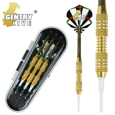 Buen precio Gentry Live 16.5g Darts Set con buzón de correo de latón Dardo de punta blanda en línea
