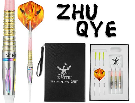 Buen precio Emyth Darts Barril de dardos de punta blanda 90% tungsteno Juego de dardos 17g 19g ZHUQUE en línea